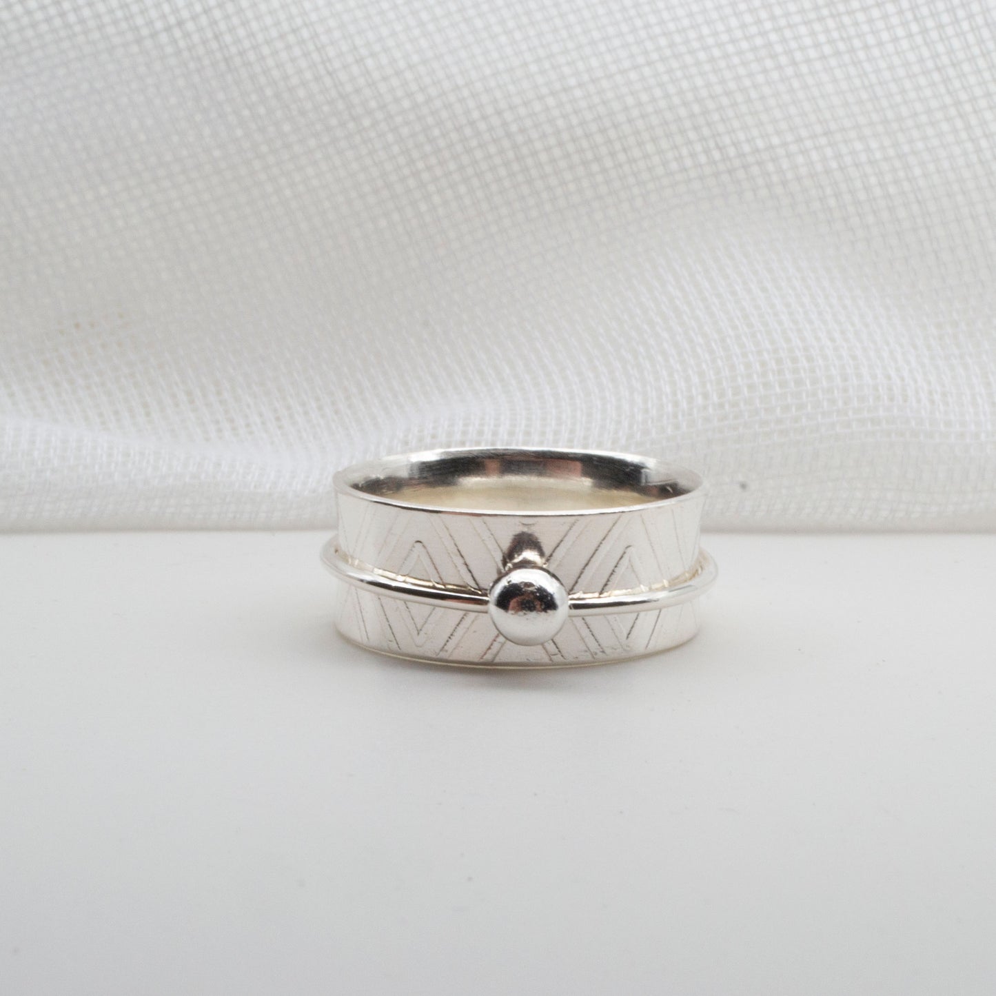 Geo spinner ring size O