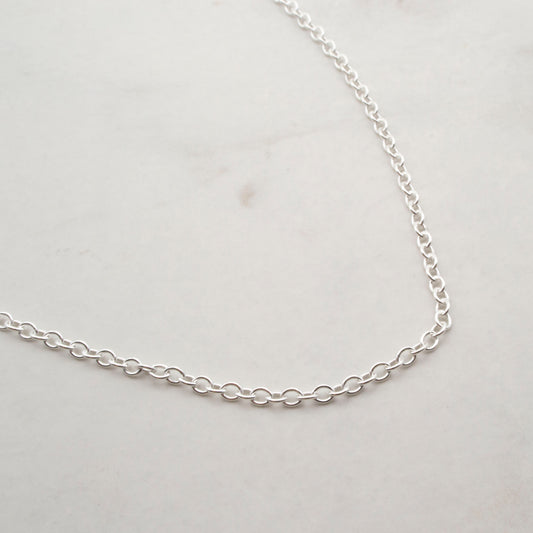 Sterling silver trace chain (looser)