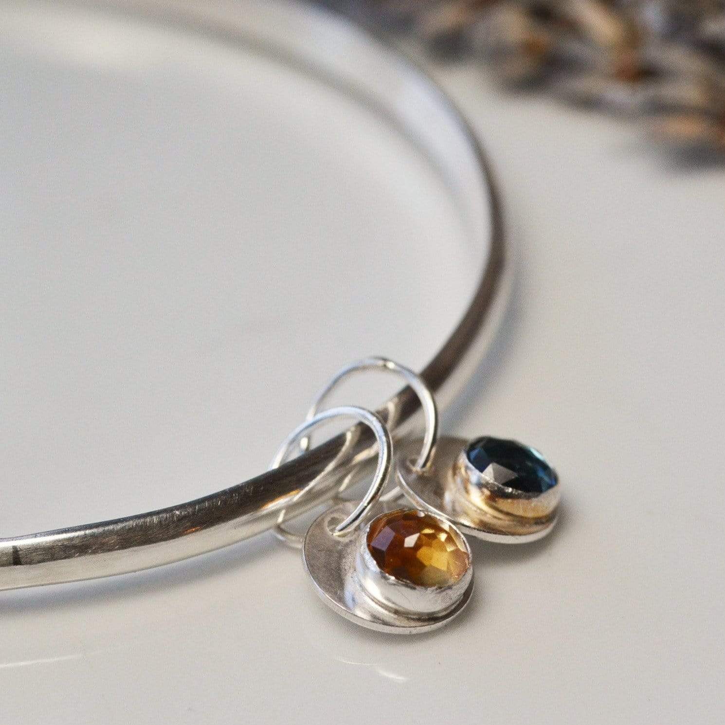 Bangle sales with birthstones